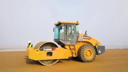 Máquinas para construção de estradas XCMG Compactador hidráulico de 18 toneladas Rolo compactador de cilindro único Xs183j